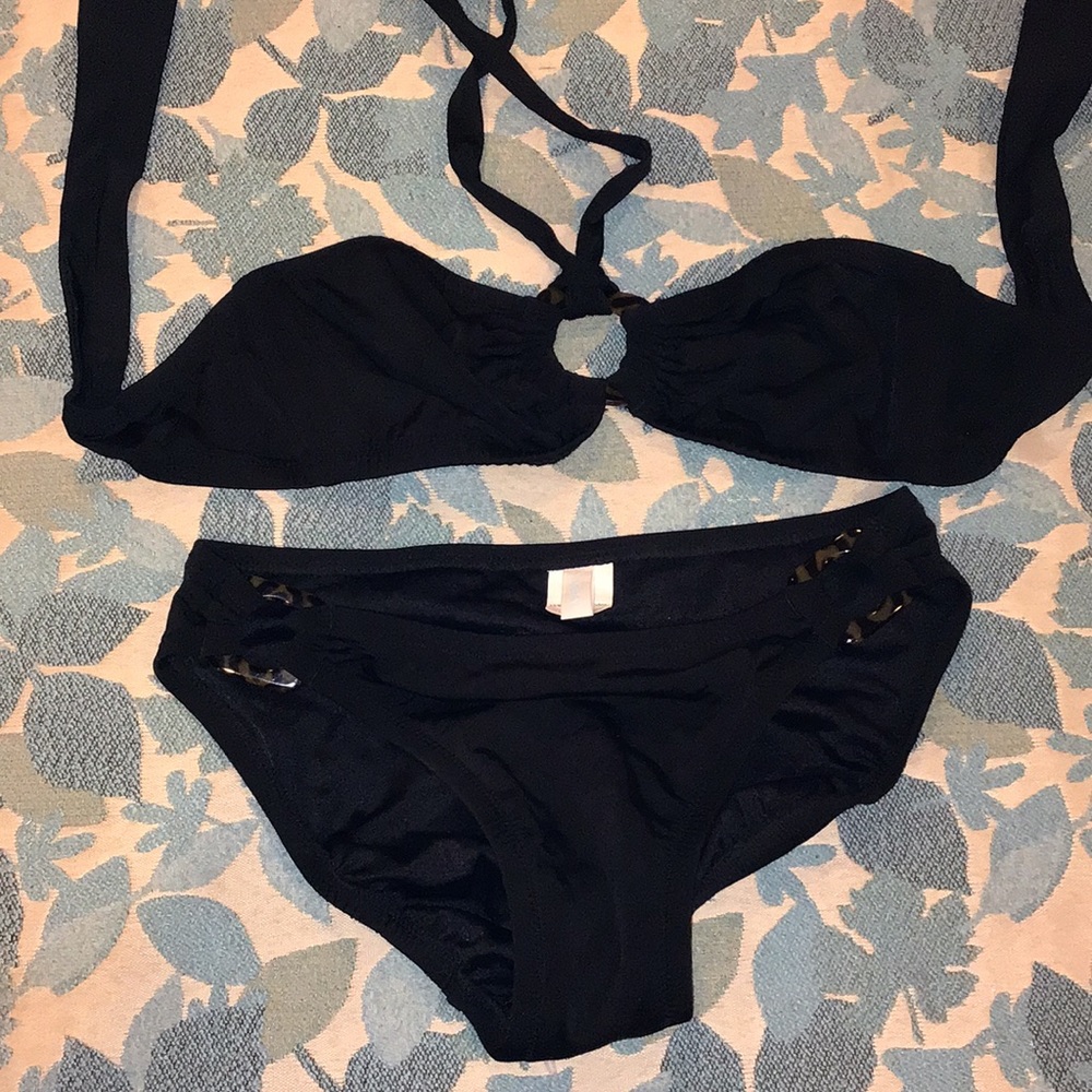 JCrew black bikini